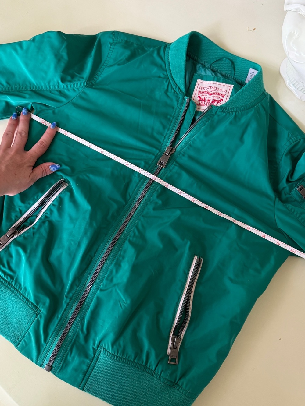 LEVIS Green Bomber Jacket